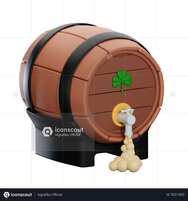 Barril de cerveza  3D Icon