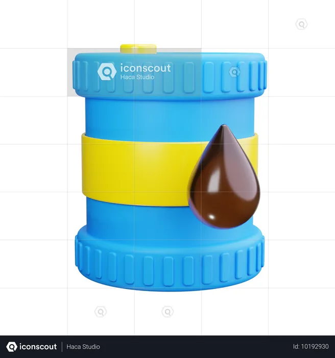 Barril de petróleo  3D Icon