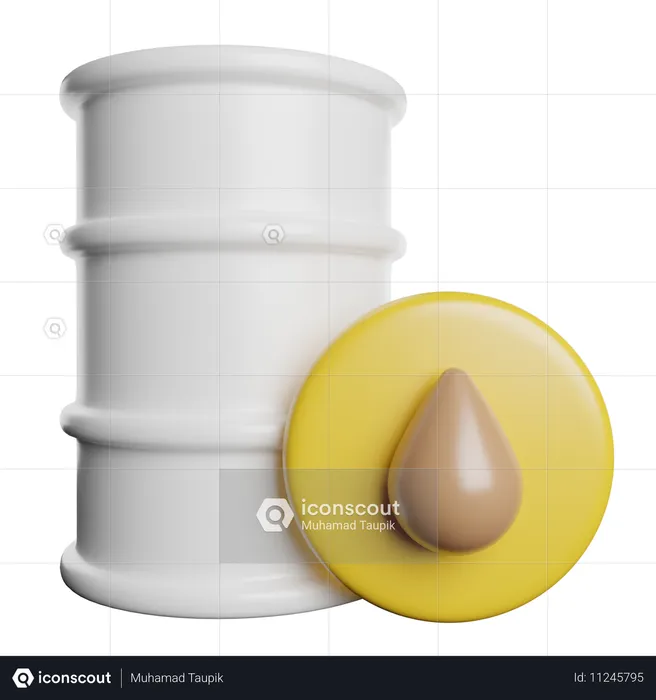 Barril de petróleo  3D Icon