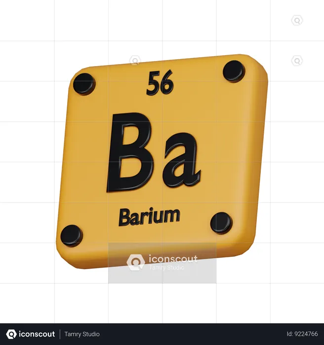 Baryum  3D Icon