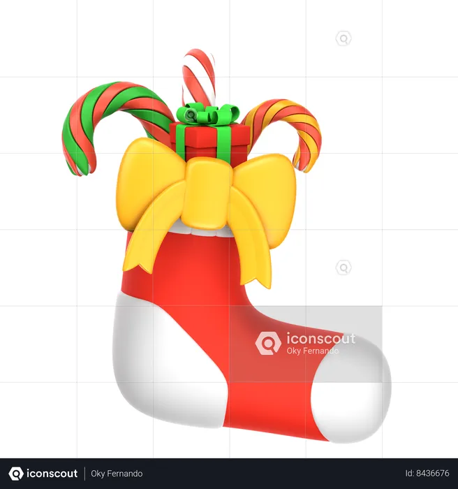 Bas de Noël  3D Icon