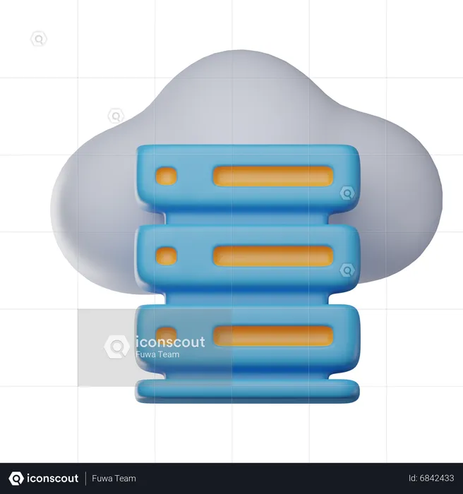 Base de datos en la nube  3D Icon