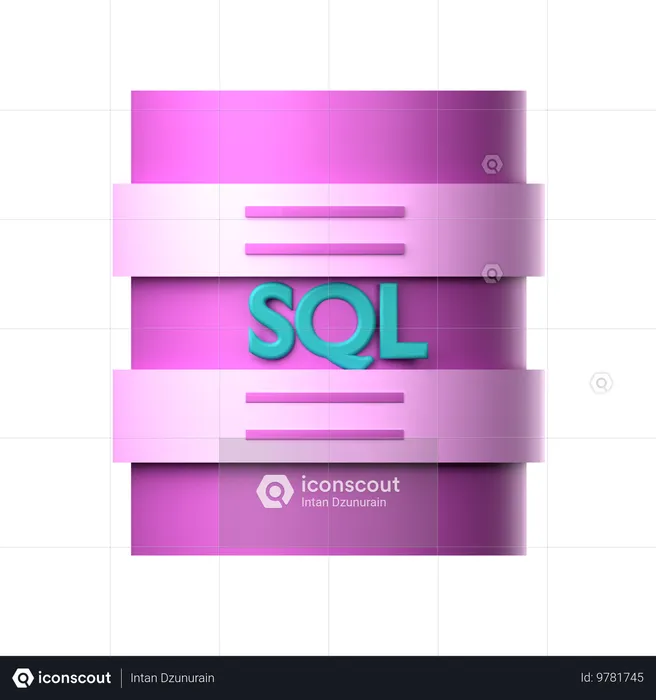 Base de datos sql  3D Icon