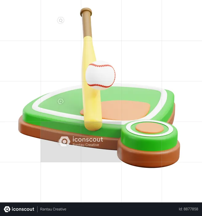 Baseball  3D Icon