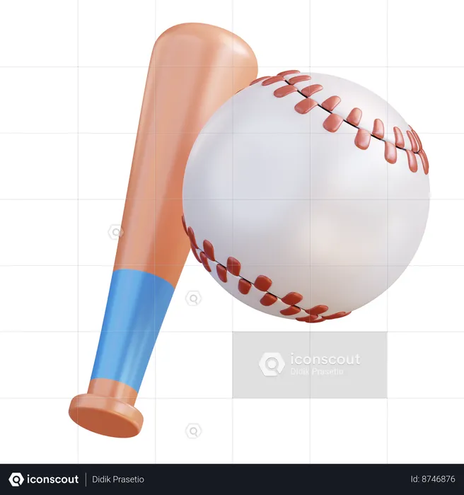 Baseball  3D Icon