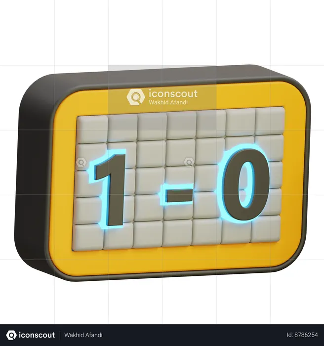 Baseball Scoreboard  3D Icon