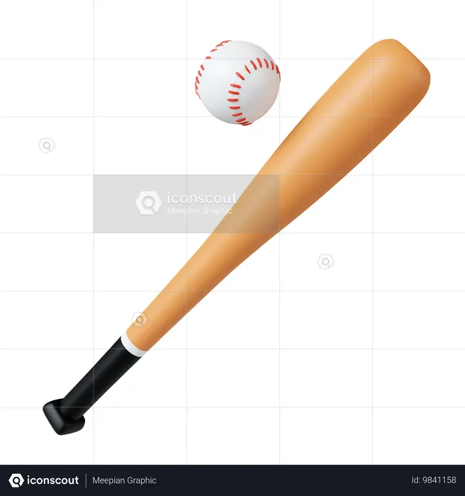 Baseballschläger  3D Icon