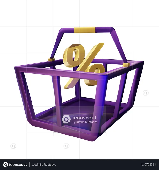 Basket  3D Icon