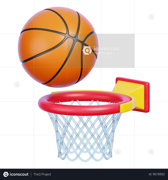 Basket-ball  3D Icon