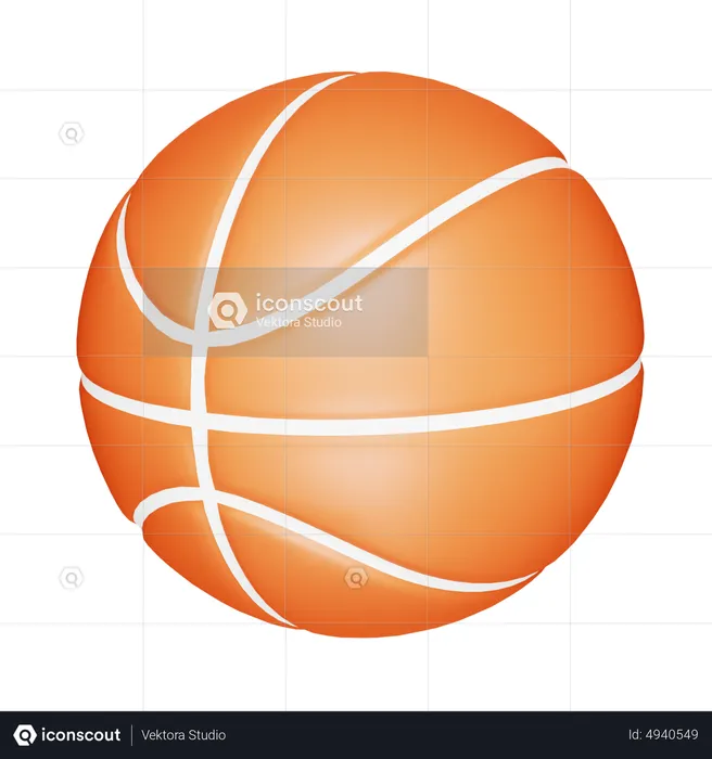 Basket Ball  3D Icon