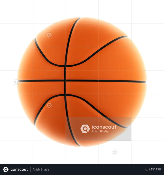 Basket-ball  3D Icon