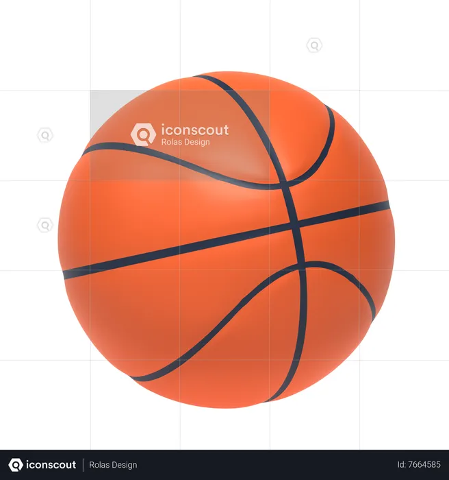 Basket-ball  3D Icon