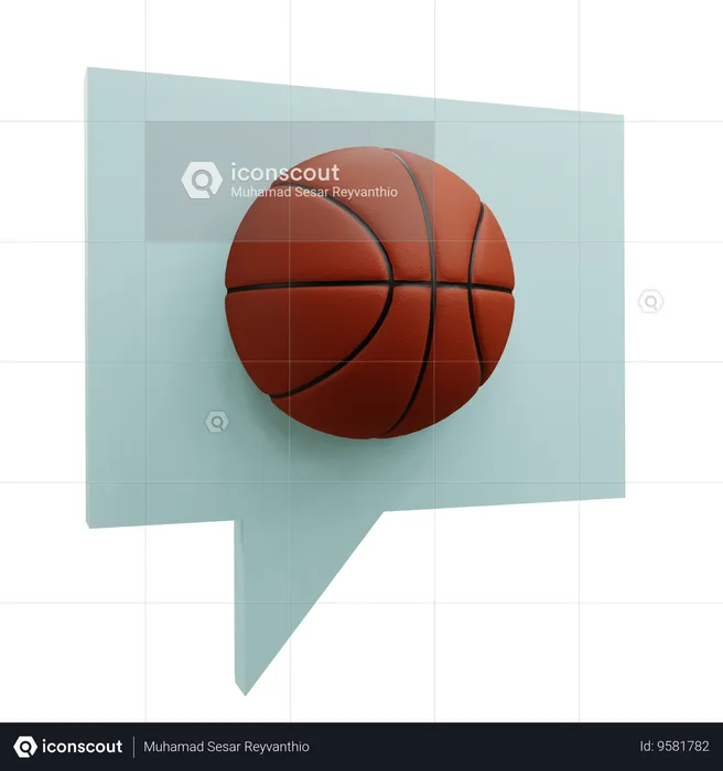 Bulle de basket-ball  3D Icon