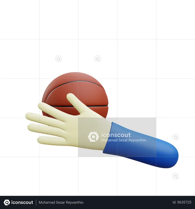 Basketball  3D Icon