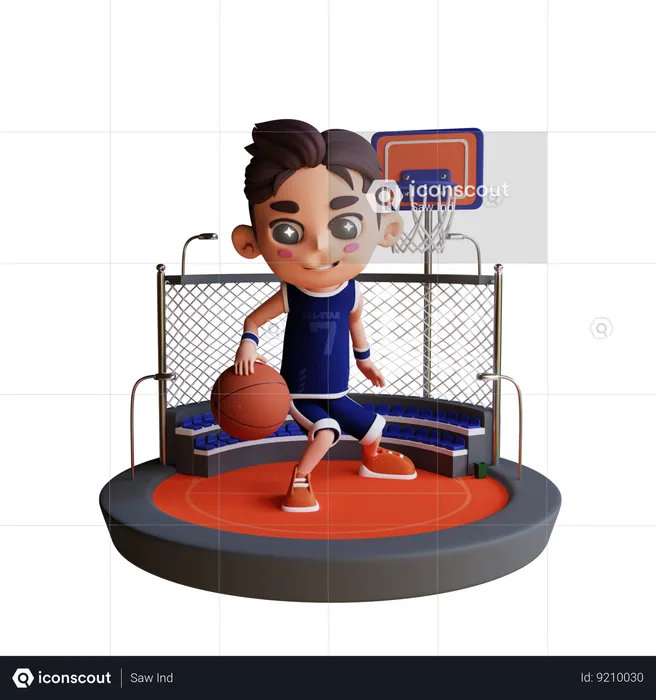 Basketball 3 D Illustration  3D Illustration