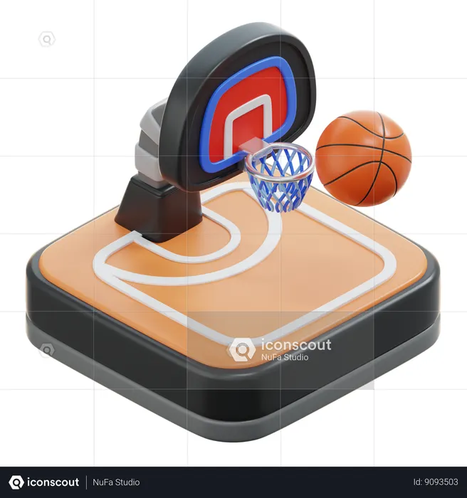 Basketball  3D Icon