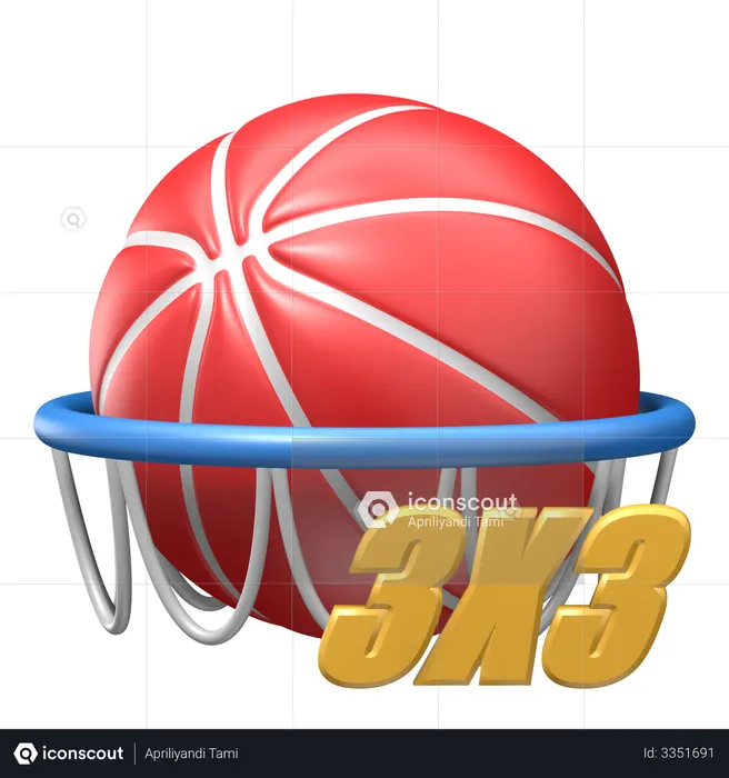 Basketball  3D Illustration