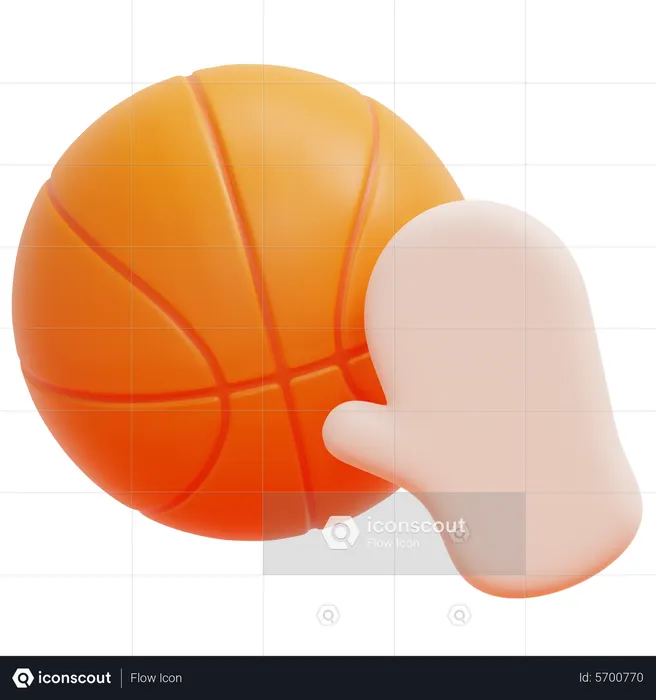 Basketball Block  3D Icon