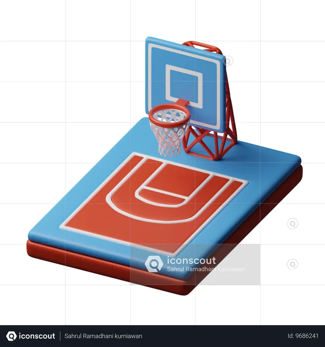 Basketball court  3D Icon