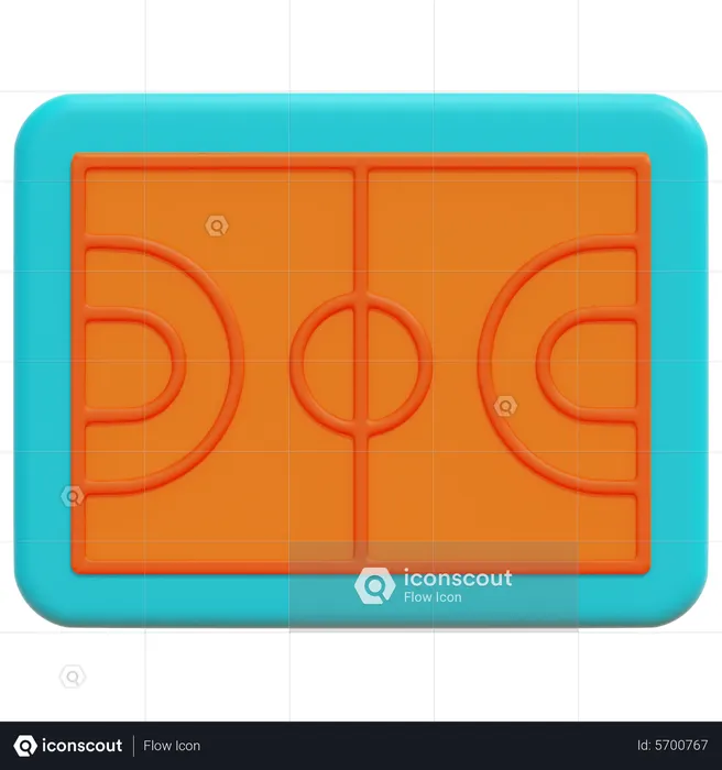 Basketball Court  3D Icon