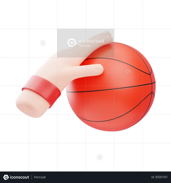 Basketball Dribbling  3D Icon