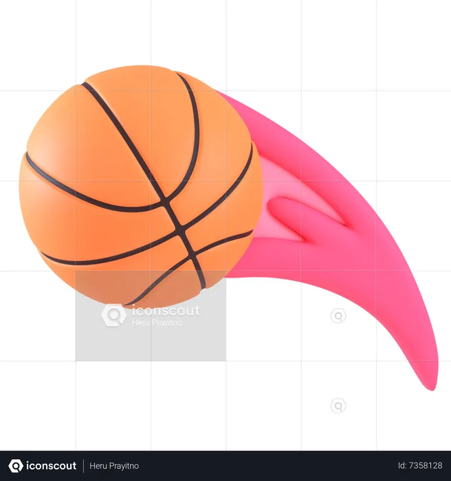 Basketball-Feuer  3D Icon