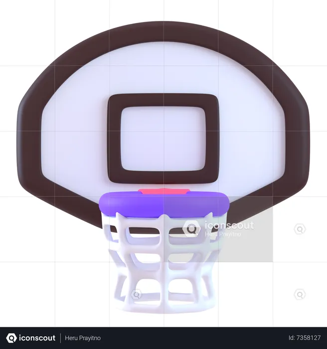 Basketball Hoop  3D Icon