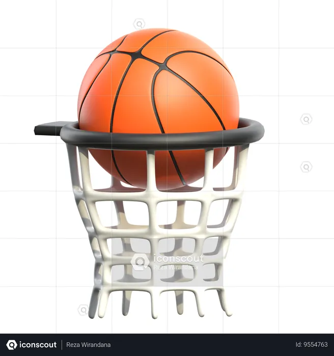 Basketball Hoop  3D Icon