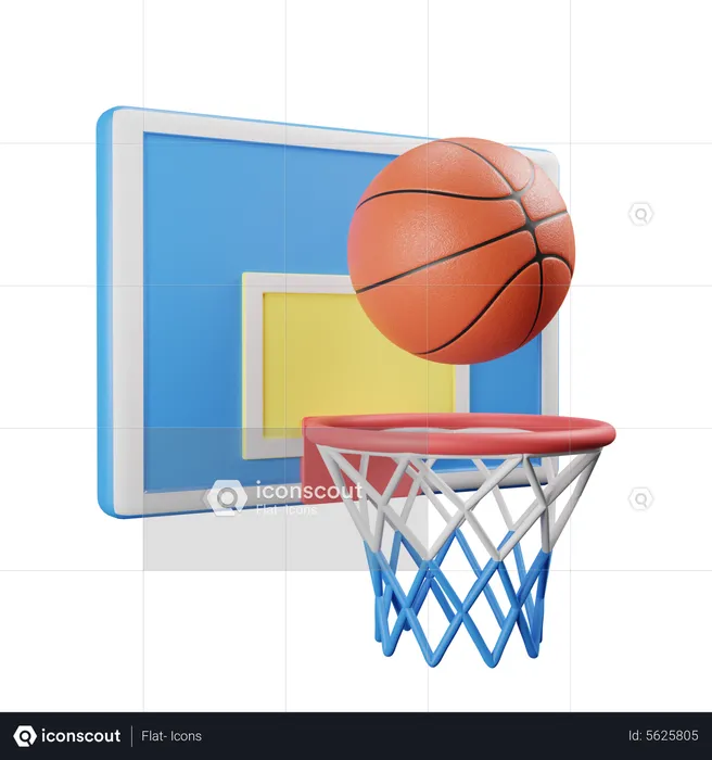 Basketball Hoop  3D Illustration