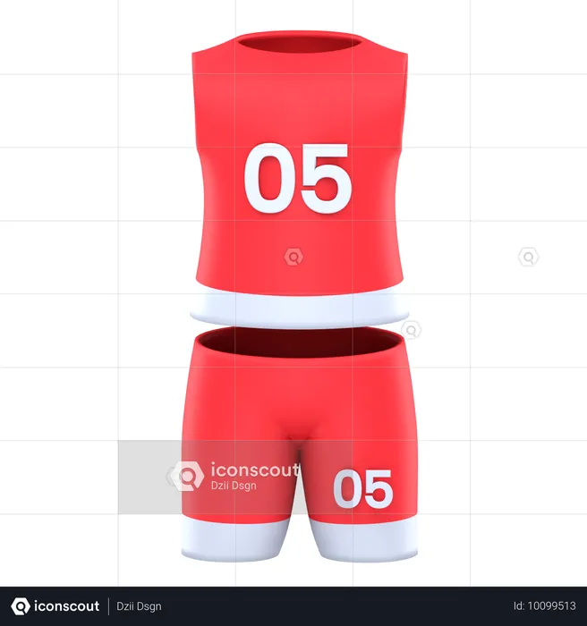 Basketball Jersey  3D Icon