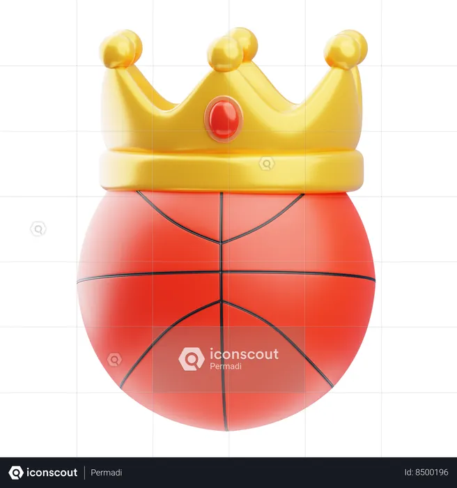 Basketball King  3D Icon