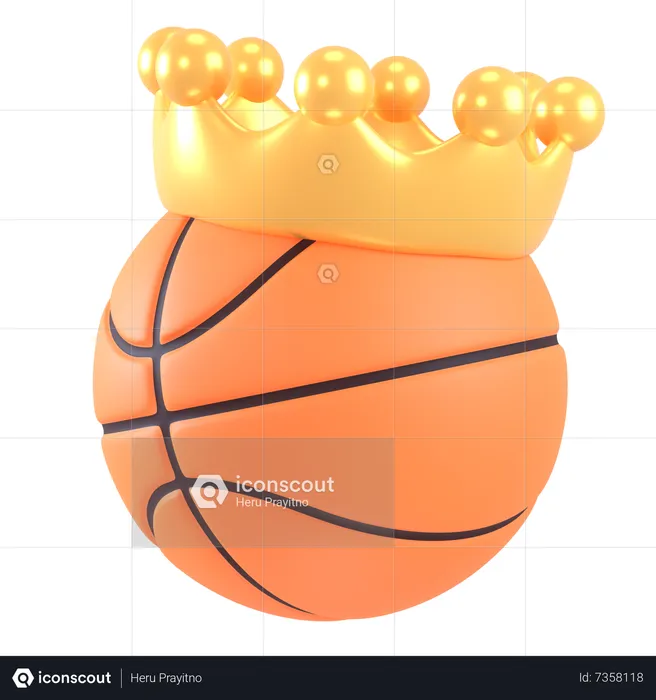 Basketball King  3D Icon
