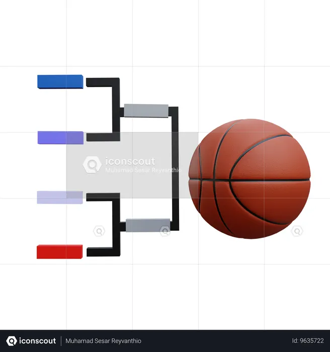 Basketball league  3D Icon