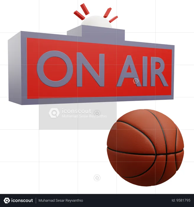 Basketball Live Match  3D Icon