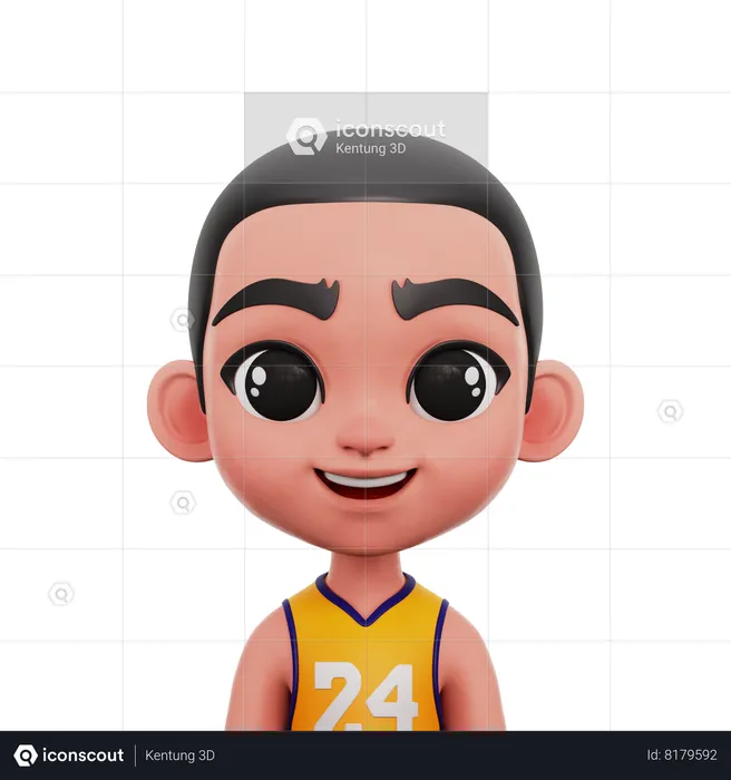 Basketball Player  3D Icon