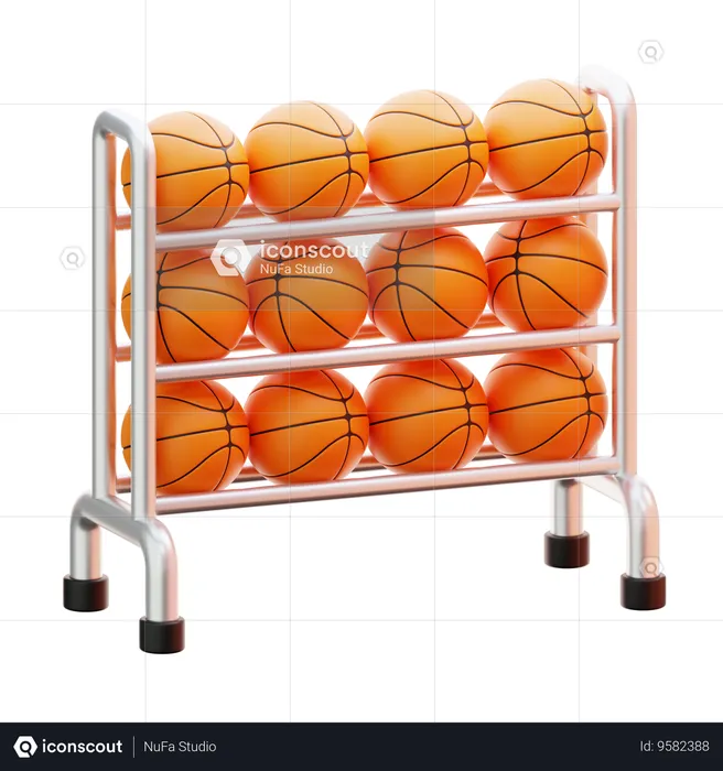 Basketball Rack  3D Icon