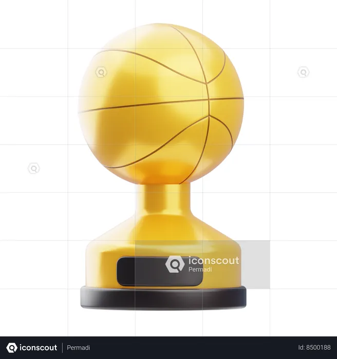 Basketball Trophy  3D Icon