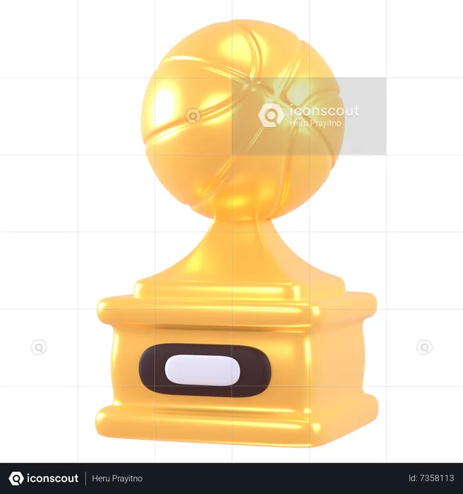 Basketball Trophy  3D Icon