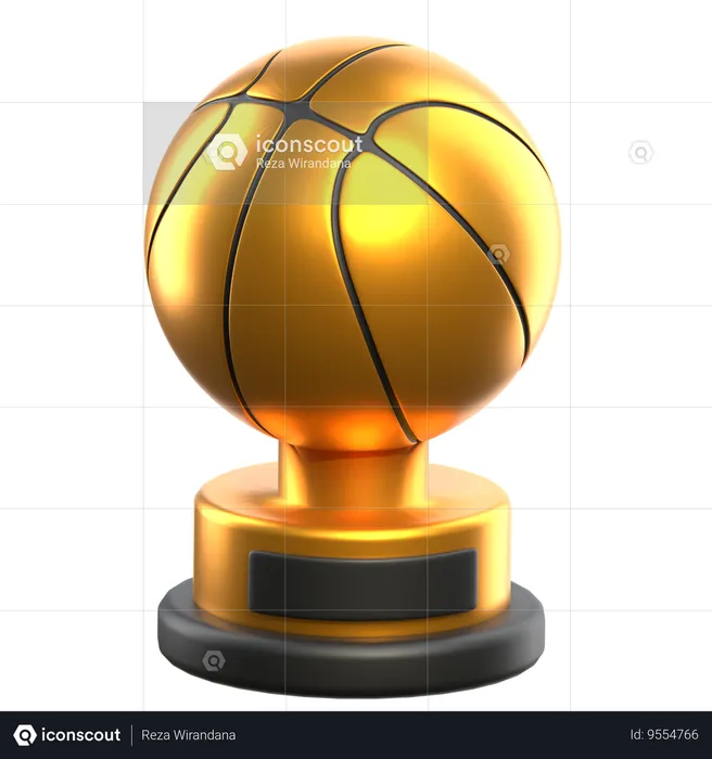 Basketball Trophy  3D Icon