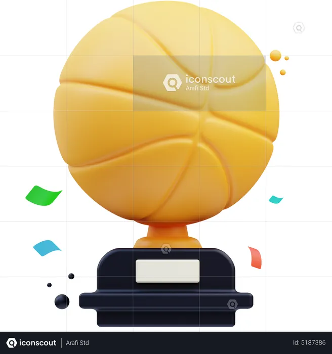 Basketball Trophy  3D Icon