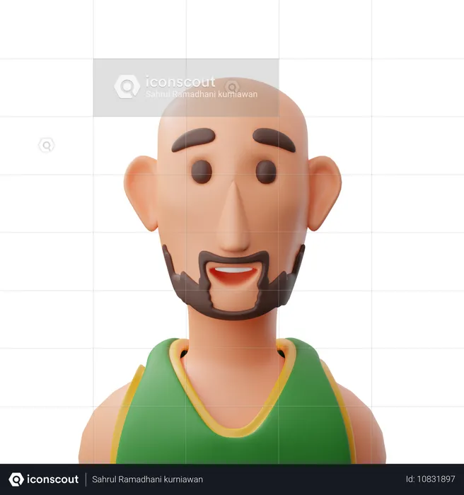 Basketballspieler-Avatar  3D Icon