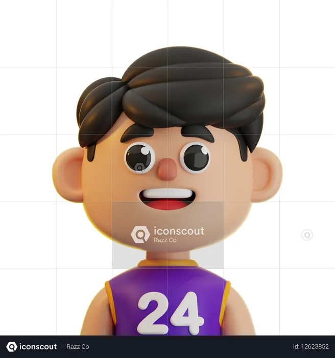 Basketballspieler Junge  3D Icon