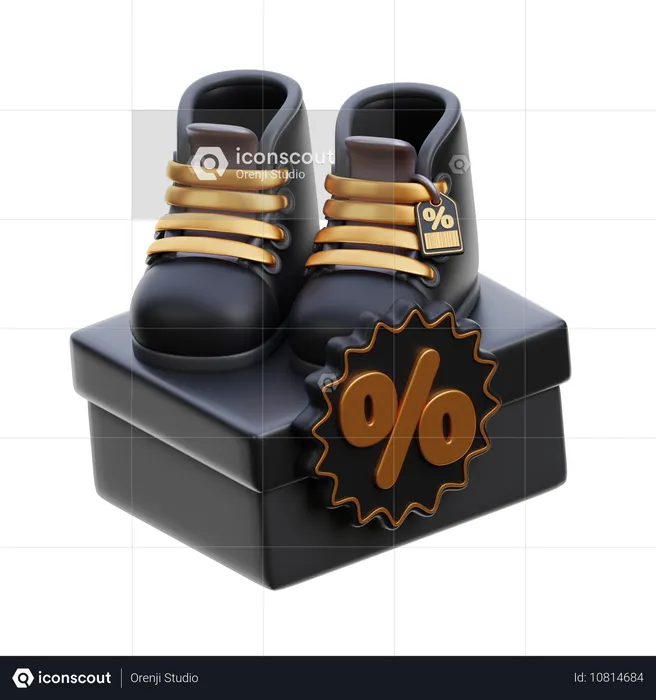 Soldes de baskets  3D Icon