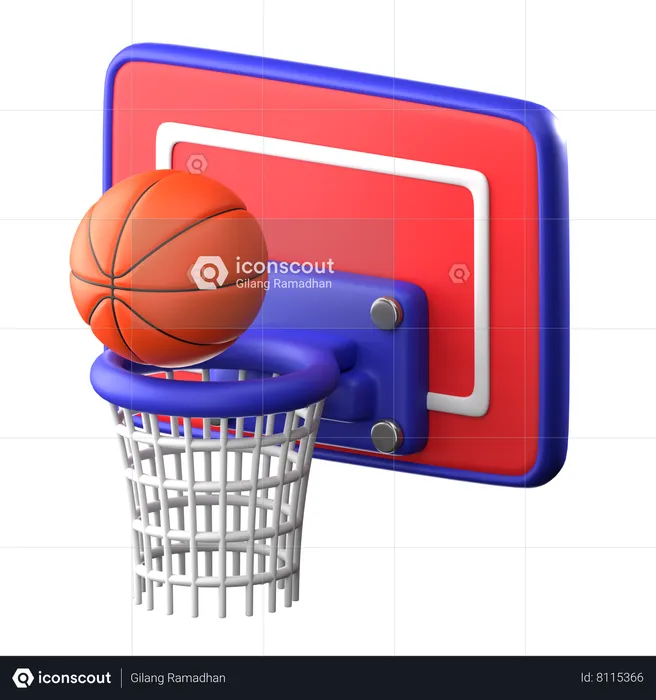 Basquetebol  3D Icon