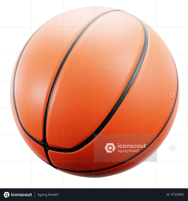 Basquetebol  3D Icon