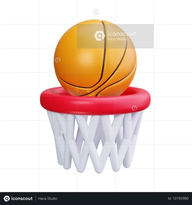 Basquetebol  3D Icon