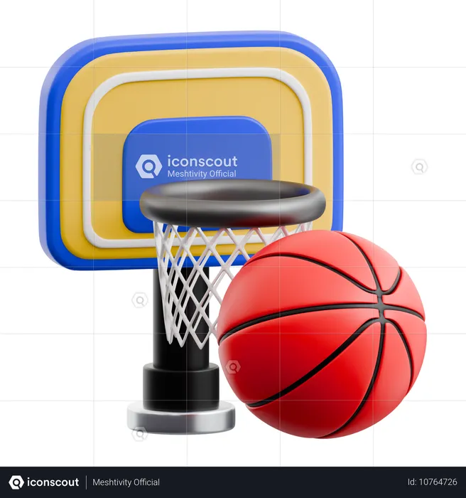 Basquetebol  3D Icon