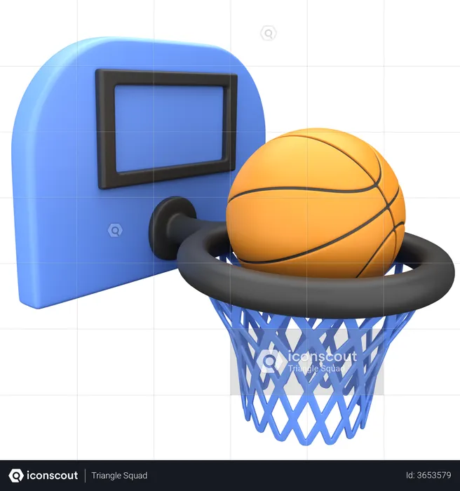 Basquetebol  3D Illustration