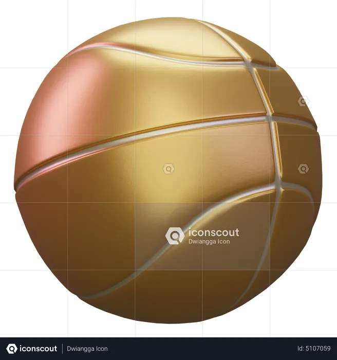 Basquetebol  3D Icon