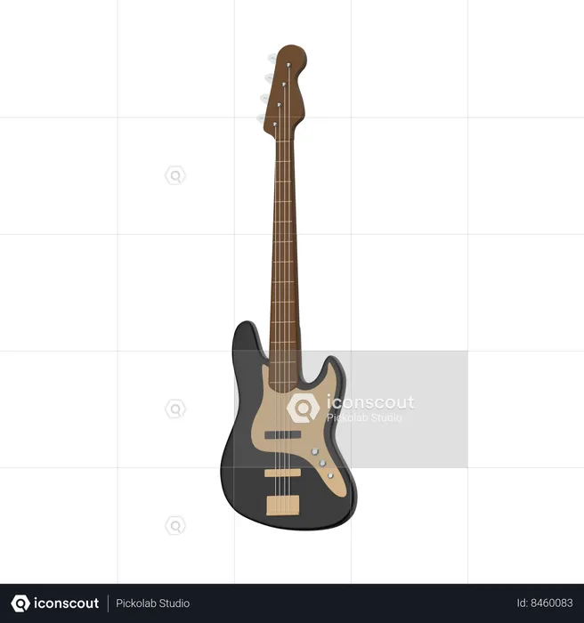 Bass guitar  3D Icon